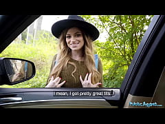  - Public Agent Big tits hitchhiker Nicole Rae big dick public pov blowjob