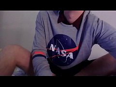  - Cute crossdresser NASA fan having fun