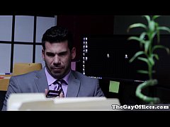  - Muscled businessman assfucked by hunky stud