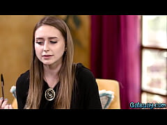  - Teen getting please by her young Doctor and gets steamy together