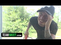  - CFNMTeens - Sexy Ebony (Adrian Maya) Fucks The Gardener