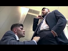  - Two muscular meeting in office or fucking hard