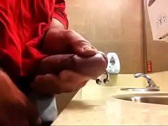  - Cumshot public restroom