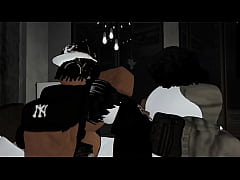  - Femboy owned by 2 Black Cocks