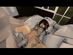  - She gets fucked hard on her bed