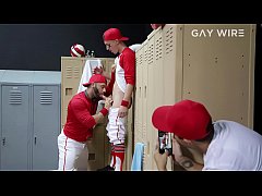  - GAYWIRE - Tristan Hunter Gets Fucked In The Locker Room By Coach Eddy Ceetee