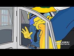  - Police Marge tries to Arrest Snake but he Fucks Her (The Simpsons)