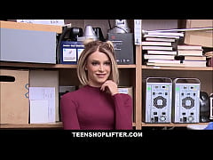  - WOW Hot Blonde Teen Shoplifter Emma Hix Caught Stealing Fucked By Mall Cop For Freedom