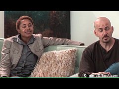  - Sexy brunette babe gets horny showing