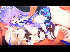  - Cantarella and Cartethyia get Fucked by Rover at the same time - Wuthering Waves Hentai