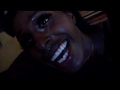 Ebony sucking big black dick