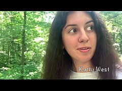  - Teen walk in a public park, pee and a little dirty talk