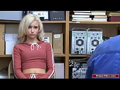  - Blonde thief fucked by horny officer