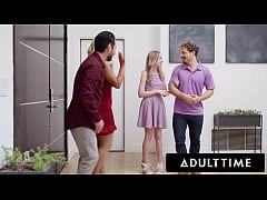  - ADULT TIME - Scarlett Sage Swaps Husband's With Spanish Babe Carlita Ray For WILD SWINGER FOURSOME!