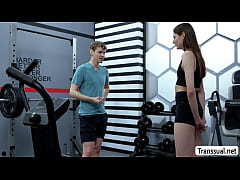  - Shy Sage Roux anal fucks this horny annoying TS