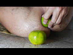  - Inserting a lemon in my big asshole
