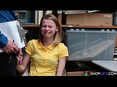  - Russian teen thief busted and fucked by a security guy