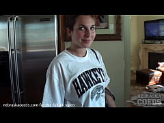  - hot iowa girl getting naked and masturbating for the first time on camera