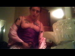  - My satin crossdressing and makeup fetish