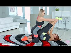 - Lesbians Danielle Soul and Ornella Morgan in Sapphic stretching by SapphiX