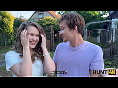  - HUNT4K. Sweet Una Fairy is not too shy and showed her tits and pussy in public