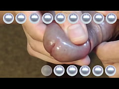  - 真珠発射---いっぱい入っているよ。でもオレには直径9mmが限界。