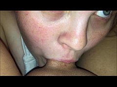  - Girl get tricked recorded from Phone sucking dick then swallowing load