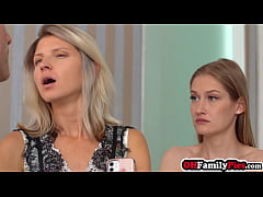  - Stepmom Gina Gerson gave a stepson perfect footjob and teen Tiffany Tatum sucked stepdads big cock