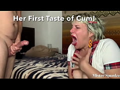  - Cum Swallow: Sexy Student’s First Taste of Cum