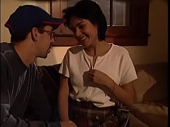  - Beautiful brunette rides cock by her asshole