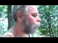  - Sexy babe meets old dude in the woods…