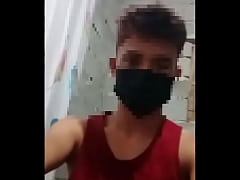  - Cute boy filmed himself jerking his COCK