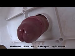  - Glory hole caseiro - Cogumelo vermelho gozando