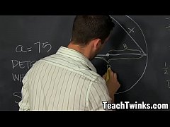  - Stud bends his young student over for hardcore analpounding