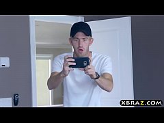  - Huge tits mom squirts all over young guys monster cock