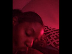  - His girlfriend sucks a good dick