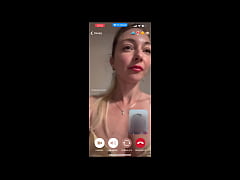  - My husband is jerking and cum front of my momy a while we talk with her by video call.