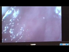  - Amateur Ria Sakurai blows while having another cock in her twat