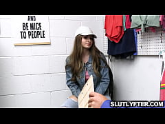  - Penelope Kay is interrogated by the security officer and gets fucked