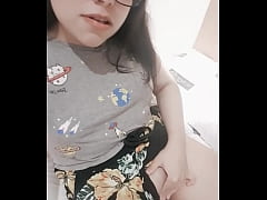  - Cute petite girl records a video masturbating - Hana Lily