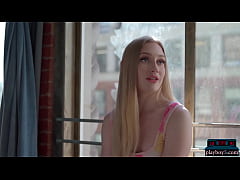  - Bubble butt teen blonde Emma Starletto solo masturbation after an interview