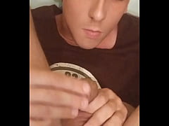  - Julia Porn and best autofellatio! After self-sucking he came on his own face.