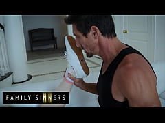  - All Natural Beauty (Chloe Cherry) Fills Her Tight Pussy With An Older Mans Cock - Family Sinners