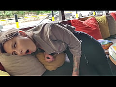  - Remote control orgasm of my stepsister in Bar !