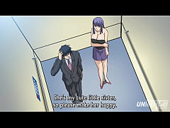  - Elevator with Hot Busty Girls - Hentai Uncensored [Subtitled]
