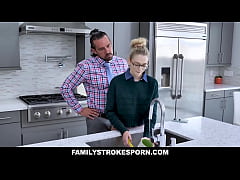  - TEEN babe Lily Larimar is now ready to have a boyfriend and is now getting permission from her stepdad,Johnny,but she needs to pass some FUCKING test