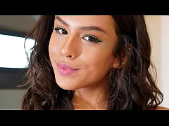  - Beautiful latina teen with big tits meets a cock