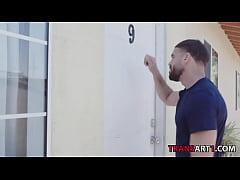  - Friend fucks boyfriend's tranny girlfriend - Andrea Zhay