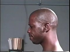  - Shaved head dude moans while penetrates his in his friend's ass