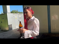  - I caught my neighbors daughter, a graduate, drinking  and punished her with a bottle in her ass